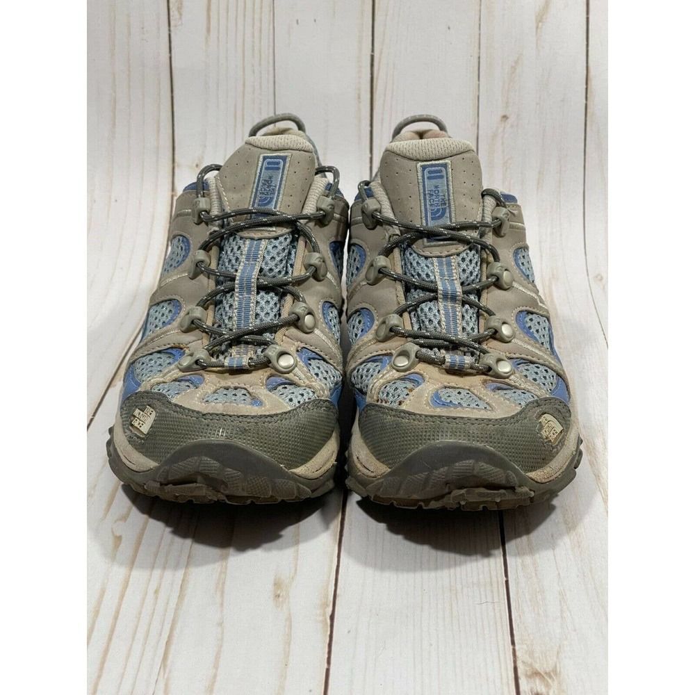 The North Face Womens Hiking Shoes T177 551044 Blue and Grey Size 7